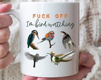 Birding Gifts, Funny Bird Mug, Bird Lover Gifts For Women, Men Birding Mug, Bird Watcher Gift, Crazy Bird Watching Gift, Bird Lover Gift