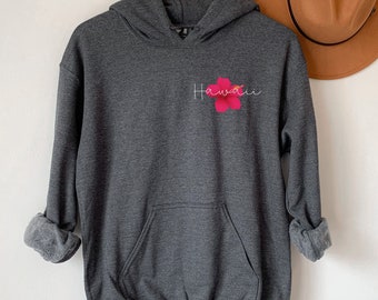 Hawaii Sweatshirt Hawaii Crewneck, Beach Sweatshirt, Hawaii Hoodie, Aloha Sweatshirt, Beachy Sweatshirt, Summer Sweatshirt Surf Sweatshirt