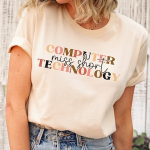 Retro Technology Teacher Shirt, Tech Technology Gifts, Apple Graphic Tees, Teacher Appreciation Gifts, Back To School, Computer Teacher Gift