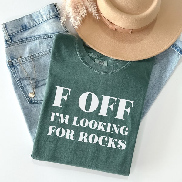 Rock Collector Shirt, Geologist Gift, Rock Hound, Looking for Rocks, Funny Geologist Tee, Women's Hiking Shirt, Rock Hunter, Rock Lover