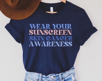 Skin Cancer Shirt Women, Skin Cancer Survivor Gift, Melanoma Cancer Warrior Shirt,Skin Cancer Awareness,Cancer Support Gift,Motivational Tee