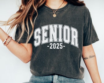 Avgångsskjorta 2025, Klass 2025, Avgångsstudent, Gymnasieelev, Avgångsstudent 2025 T-shirt, Avgångsstudent Crew-tröjor, Retro Vintage Avgångsskjorta