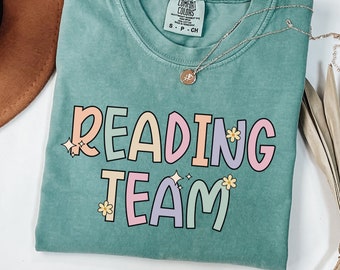 Reading Team Teacher Shirt, Reading Squad Shirt, Reading Specialist, Reading Interventionist Shirt, Reading Coach, Library Squad