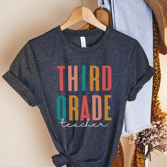 Hello Third Grade Shirt, Third Grade Teacher Shirt, Teacher Gift, Gift for Teachers, 3rd Grade, Third Grade Teacher, Back to School Shirt
