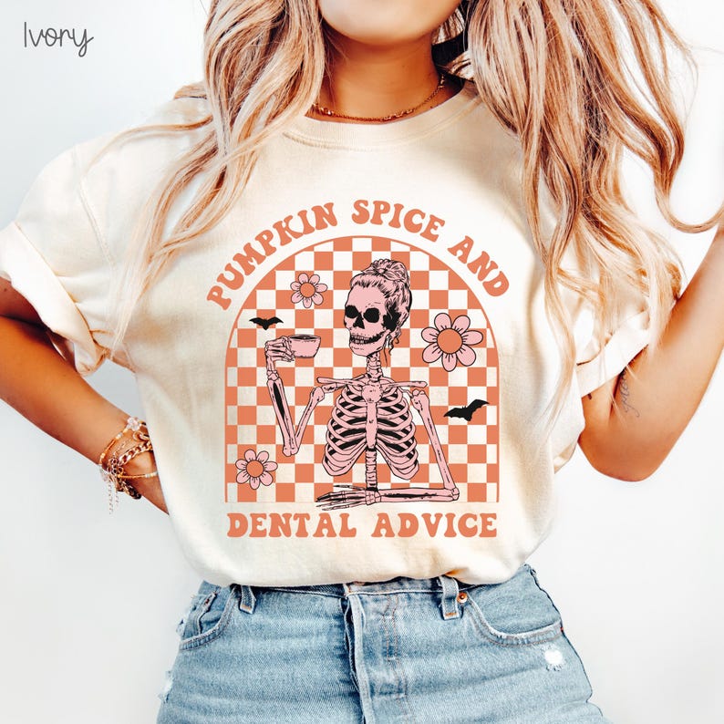 Dental Halloween Shirt, Dentist Shirt, Dental Assistant, Dental Hygienist Shirt, Dental Students, Dentist Gift , Orthodontist Shirt Ivory