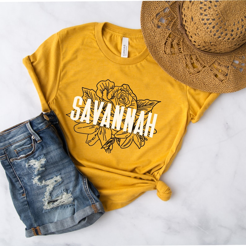 Savannah Love T-shirt, Savannah Georgia T-shirt, Savannah T-shirt, Savannah Wedding, Savannah Bachelorette, Savannah Gift image 1