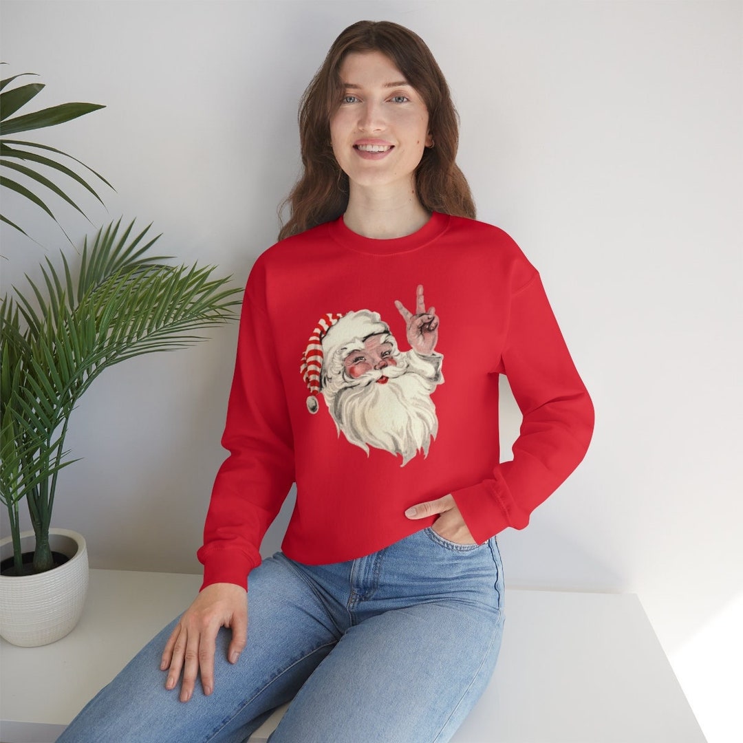 Dear Santa Sequin Sweatshirt - Pink