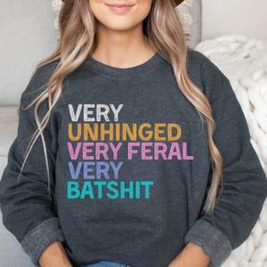 Bipolar Sweatshirt Mania Sweatshirt Mental Health Depression Sweatshirt, Mental Health Sweatshirt, Therapy Sweater, Unhinged Shirt
