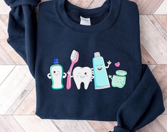Dental sweatshirt, gift for dentist, dental hygienist, dental gifts, dental gift, dental assistant, teeth, dental school, dental student