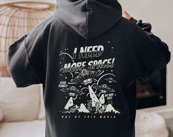 Space Hoodie, Planet Sweatshirt, Trendy Science Hoodie, Aesthetic Universe Shirt, Retro Space Tee, Astronomy Lover Sweater
