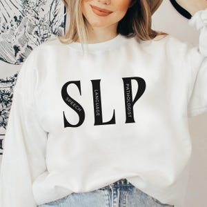 SLP Sweatshirt Speech Language Pathologist Sweater SLP Gifts Future Speech Therapist Graduation Gift Speech Therapy Crewneck