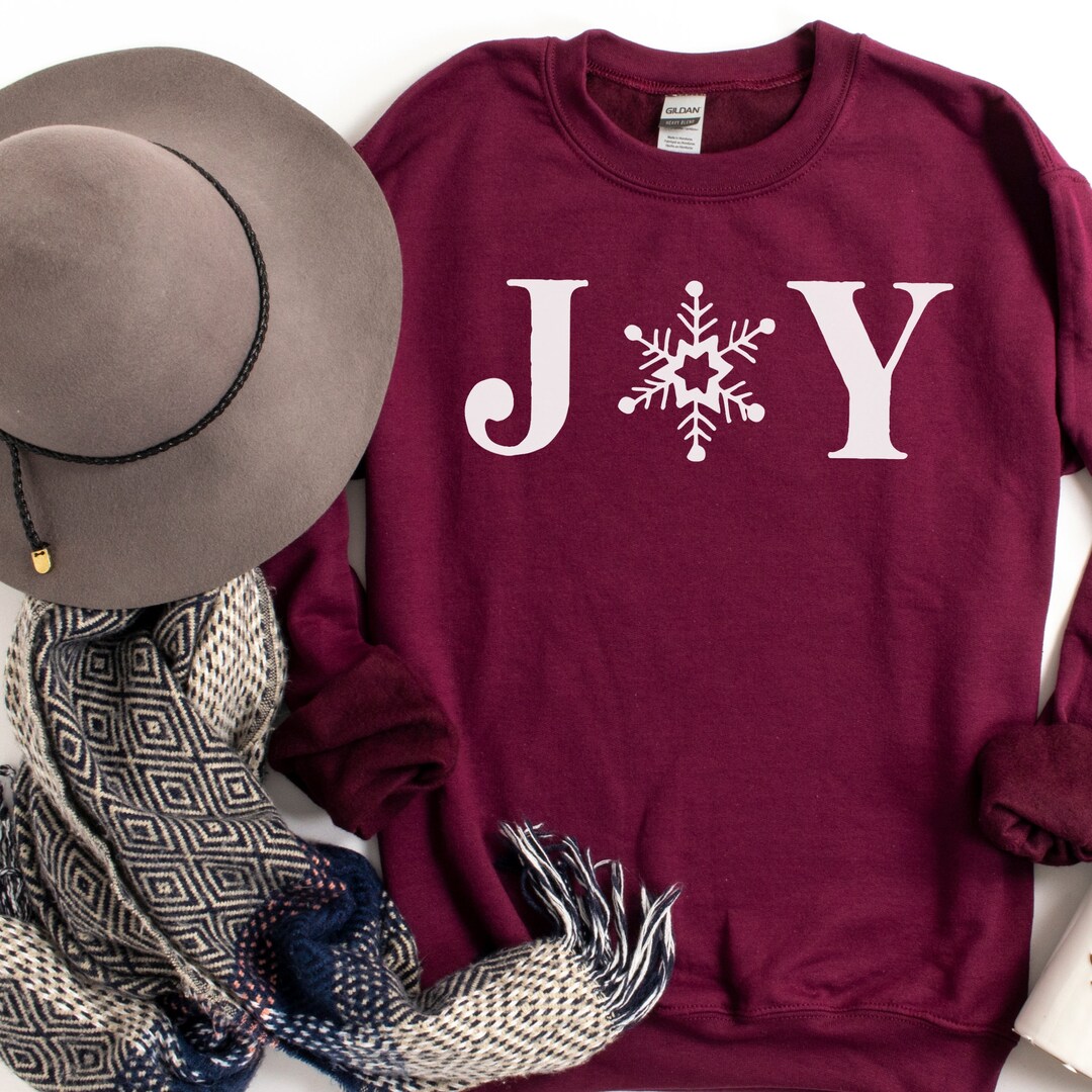 Joy Sweatshirt, Cozy Winter Sweater, Women's Winter Sweater, Cute