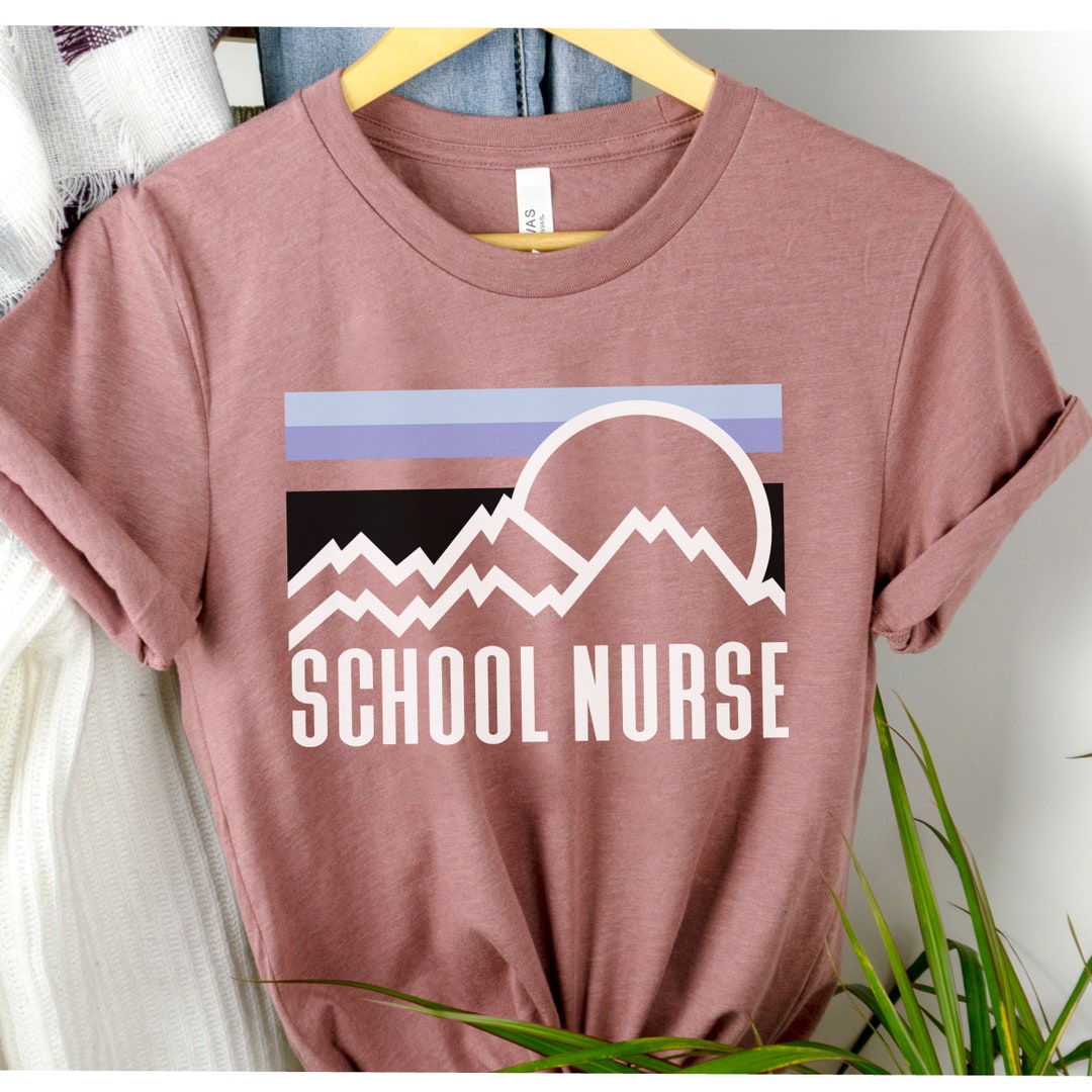 Women's Nurse Shirt - Cute School Nurse T-Shirt With Medical Cartoon Design