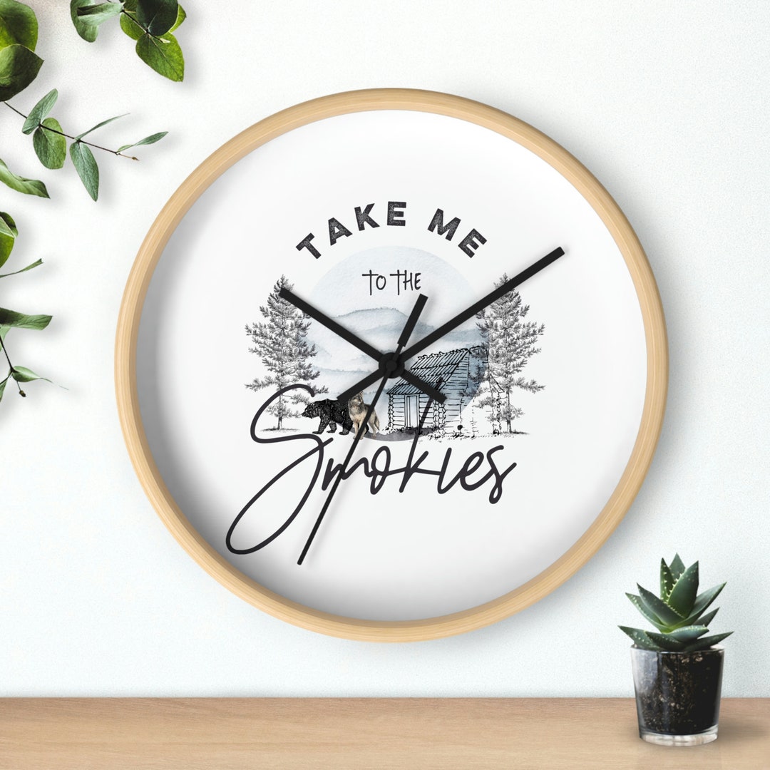 Smoky Mountains Clock Smoky Mountains Gift Gatlinburg Clock Etsy
