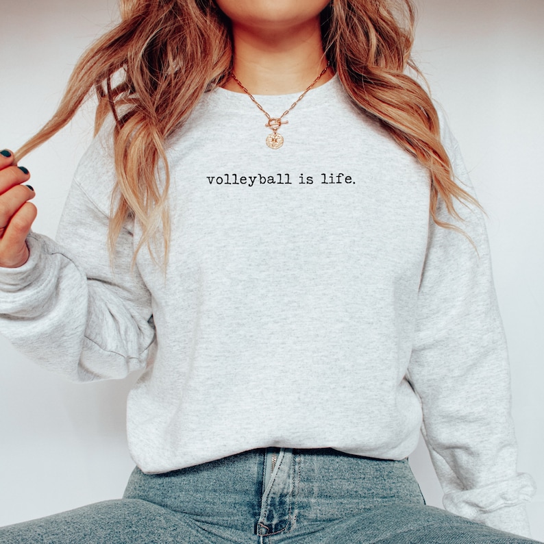 Volleyball Sweatshirt Women's Volleyball Sweatshirt Etsy