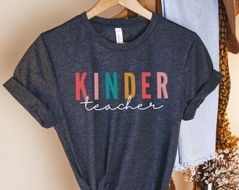 Kindergarten Teacher Shirt, Teacher Shirt,  Kindergarten Crew Shirt, Kindergarten Teacher Tee, Kindergarten Shirt, Kinder Teacher