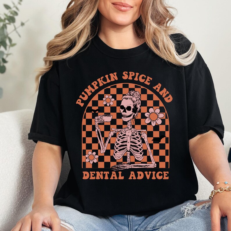 Dental Halloween Shirt, Dentist Shirt, Dental Assistant, Dental Hygienist Shirt, Dental Students, Dentist Gift , Orthodontist Shirt Black