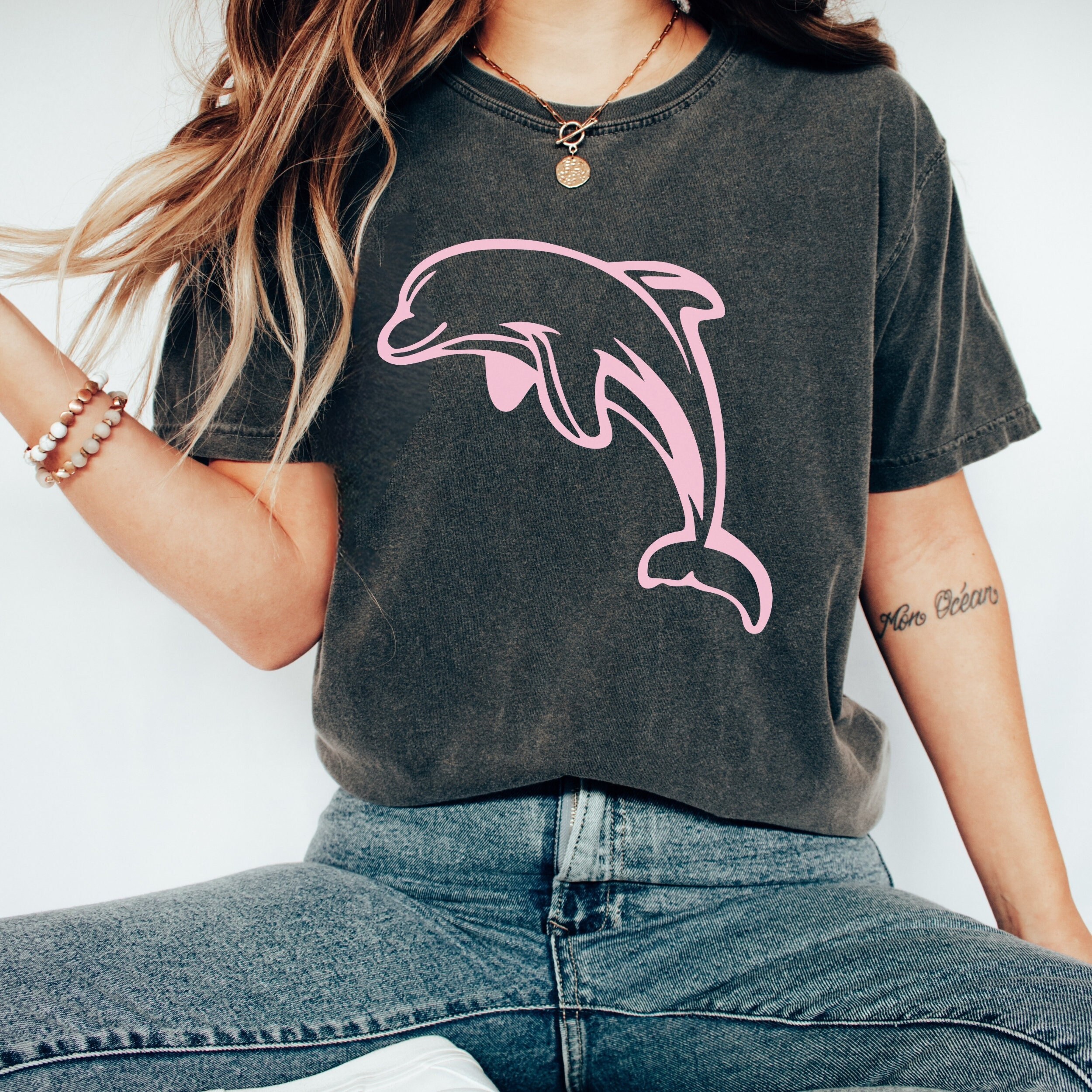 [teket] / ☆ 25SS Dolphin Friends Tee / Pink 410rjdKky0L.