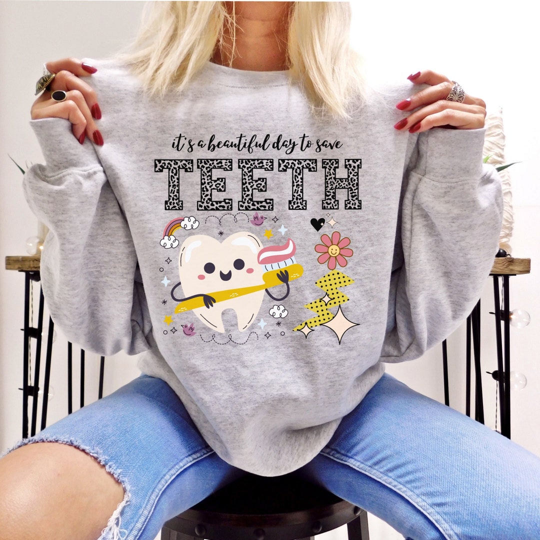 Dental Sweatshirt Gift for Dentist Dental Hygienist Dental Etsy