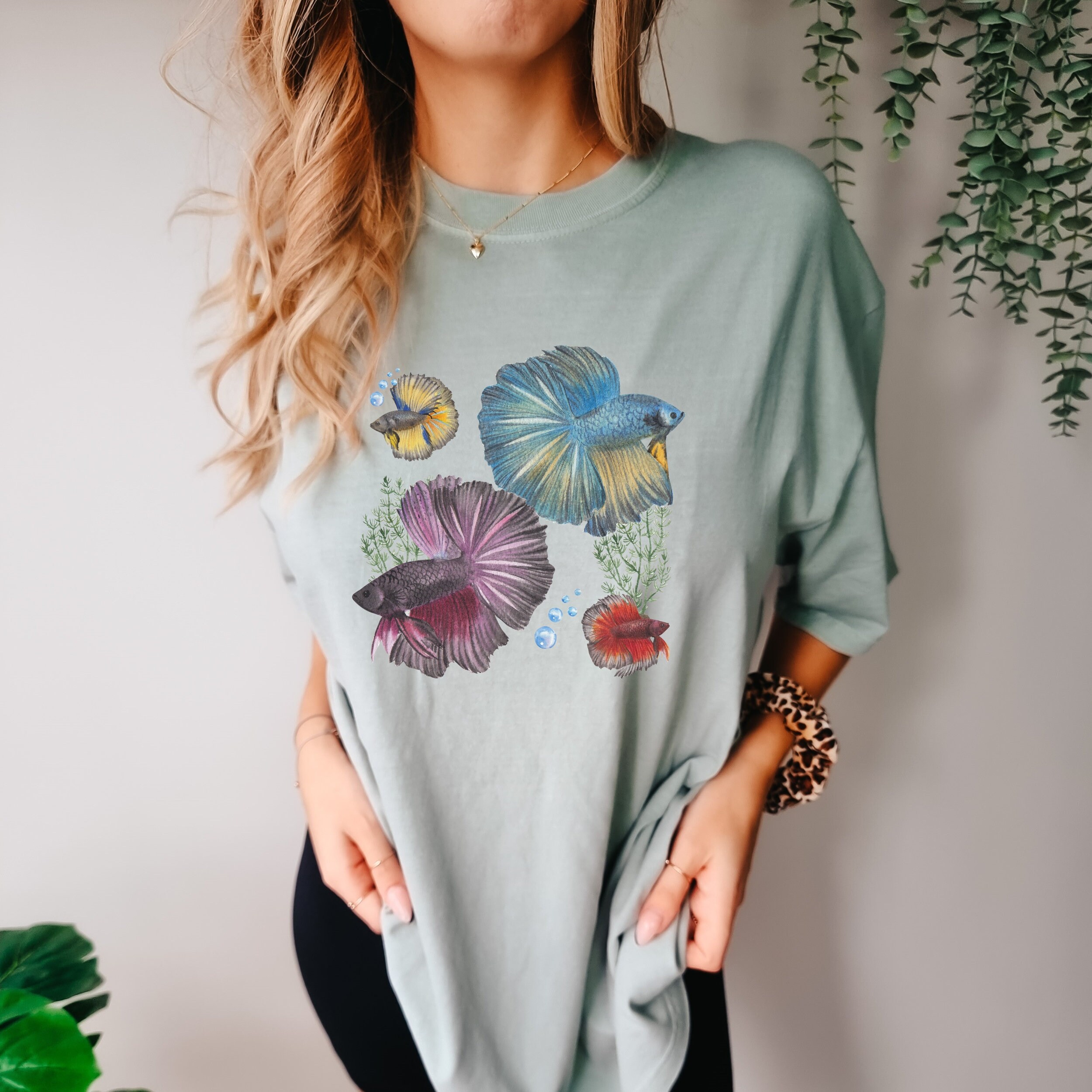 Betta Fish Shirt, Siamese Fighting Fish Tee Tshirt, Fish T-shirt, Betta ...