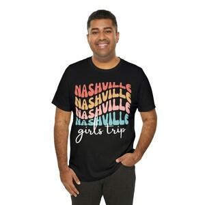 Nashville Girl Trip Shirt, Nashville Shirt, Custom Besties Tshirt, Boots and Besties Shirt, Bachelorette Party Tee, Nashville Trip Shirts Bild 8