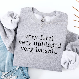 Bipolar Sweatshirt Mania Sweatshirt Mental Health Depression Sweatshirt, Mental Health Sweatshirt, Therapy Sweater, Unhinged Shirt