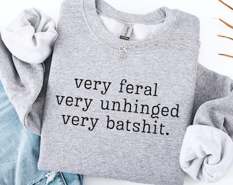 Bipolar Sweatshirt Mania Sweatshirt Mental Health Depression Sweatshirt, Mental Health Sweatshirt, Therapy Sweater, Unhinged Shirt