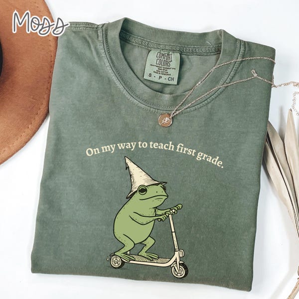 Comfort Colors First Grade Teacher Shirt, Back to School 1st Grade Tee, Teacher Appreciation Gift, Cute Elementary School,