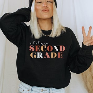 Second Grade Shirt, Second Grade Teacher Shirt, New Teacher Gifts, Home School Shirt, Second Grade Teacher, Retro Teacher Shirt