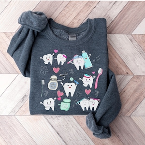 Dental sweatshirt, gift for dentist, dental hygienist, dental gifts, dental gift, dental assistant, teeth, dental school, dental student
