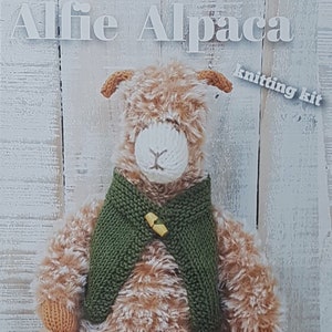 Alfie Alpaca Knitting Kit - Make Your Very Own Alpaca - Easy To Knit Pattern