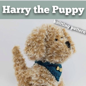 Harry the Puppy Knitting Pattern Make Your Very Own Puppy dog Easy To Knit Pattern image 1