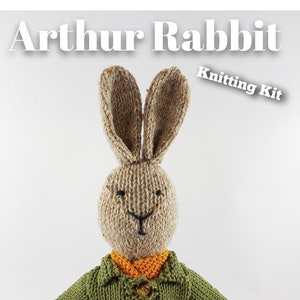 Arthur Rabbit Knitting Kit Make Your Very Own bunny rabbit Easy To Knit Pattern image 1