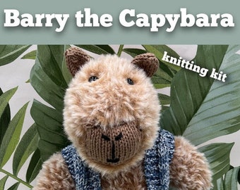 Barry the Capybara Knitting Kit - Make Your Very Own Capybara - Easy To Knit Pattern