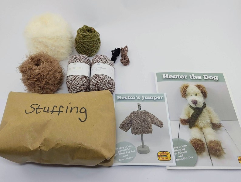 Hector the Dog Knitting Kit Make Your Very Own Dog Easy To Etsy