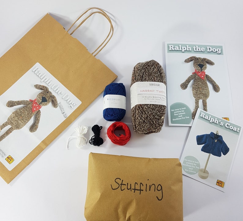 Ralph the Dog Knitting Kit Make Your Very Own dog Easy To Knit Pattern image 6