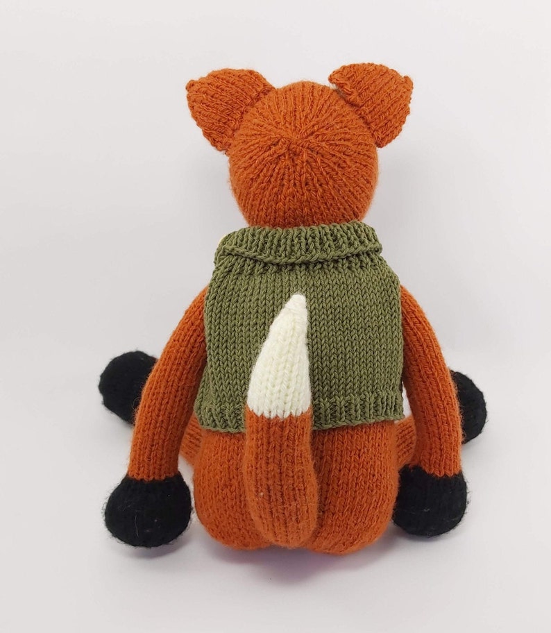 Knitting Kit Reggie the Big Fox. Animal Knitting Kit. Easy Etsy