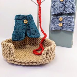 Knitted toy knitting pattern for Harry&#39;s Puppy Pack, PDF download