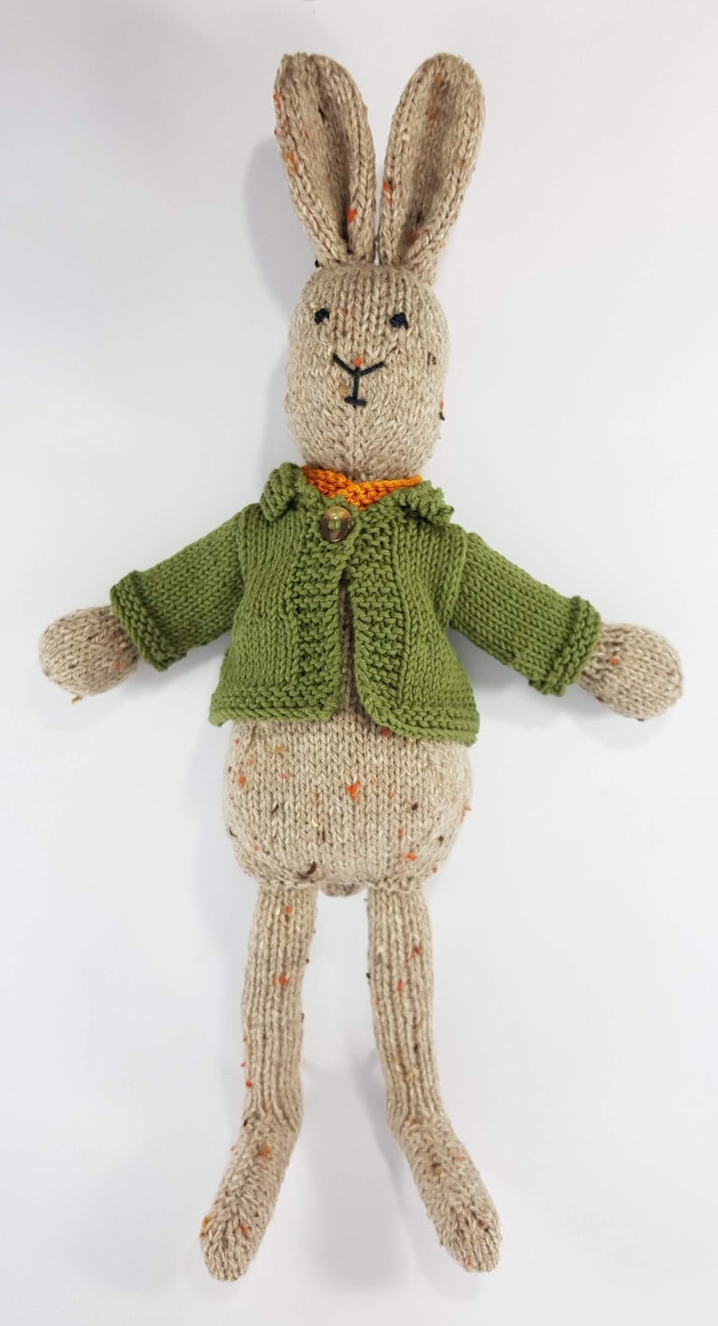 Knitted Toy Knitting Pattern for Arthur Rabbit Bunny PDF Etsy UK
