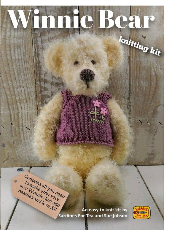 Bear Knitting Kit Maak je eigen beer Gemakkelijk te - Etsy Nederland