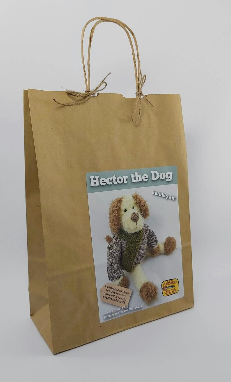 Hector the Dog Knitting Kit Make Your Very Own Dog Easy To Etsy