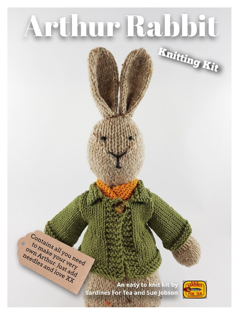 Arthur Rabbit Knitting Kit - Make Your Very Own Bunny Rabbit - Easy to ...