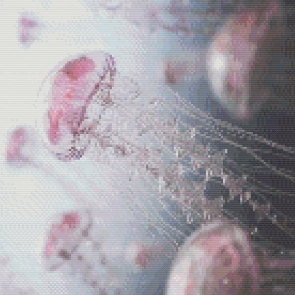 Jellyfish Cross Stitch - Etsy