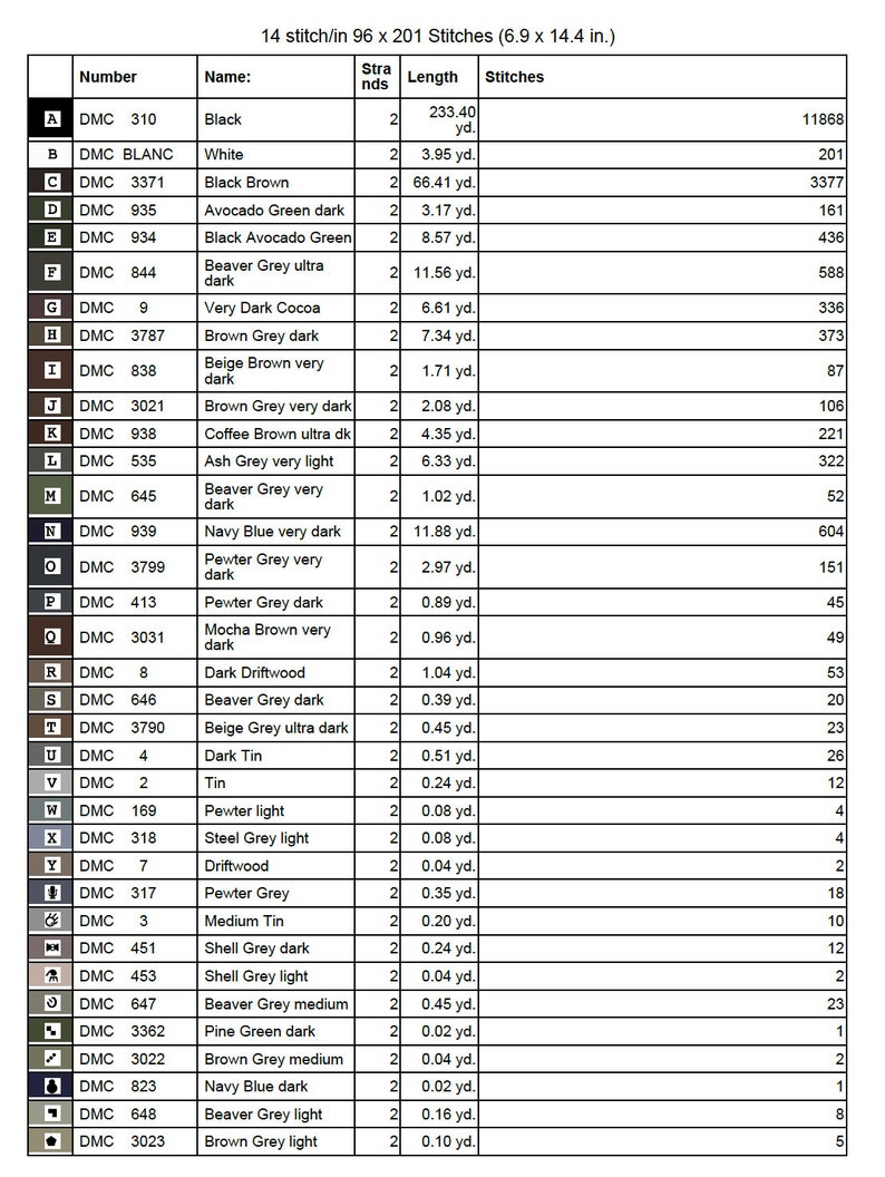 Black Horse Cross Stitch Pattern PDF, Instant Download, Dark, Rustic