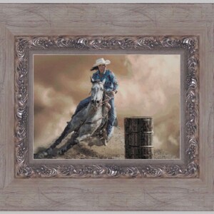 Barrel Race Rodeo Cross Stitch Pattern ~ PDF, Instant Download, Race ...