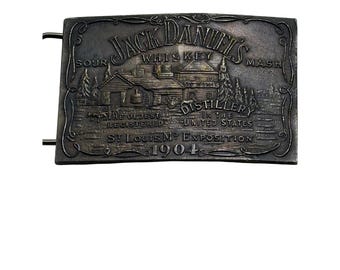 Jack Daniels Belt Buckle Tiffany Studio NY Bronze 1904 St Louis Exposition