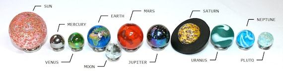 Solar System Model Orrery Ultimate Marble Collection Shuttle & Rocket Planets