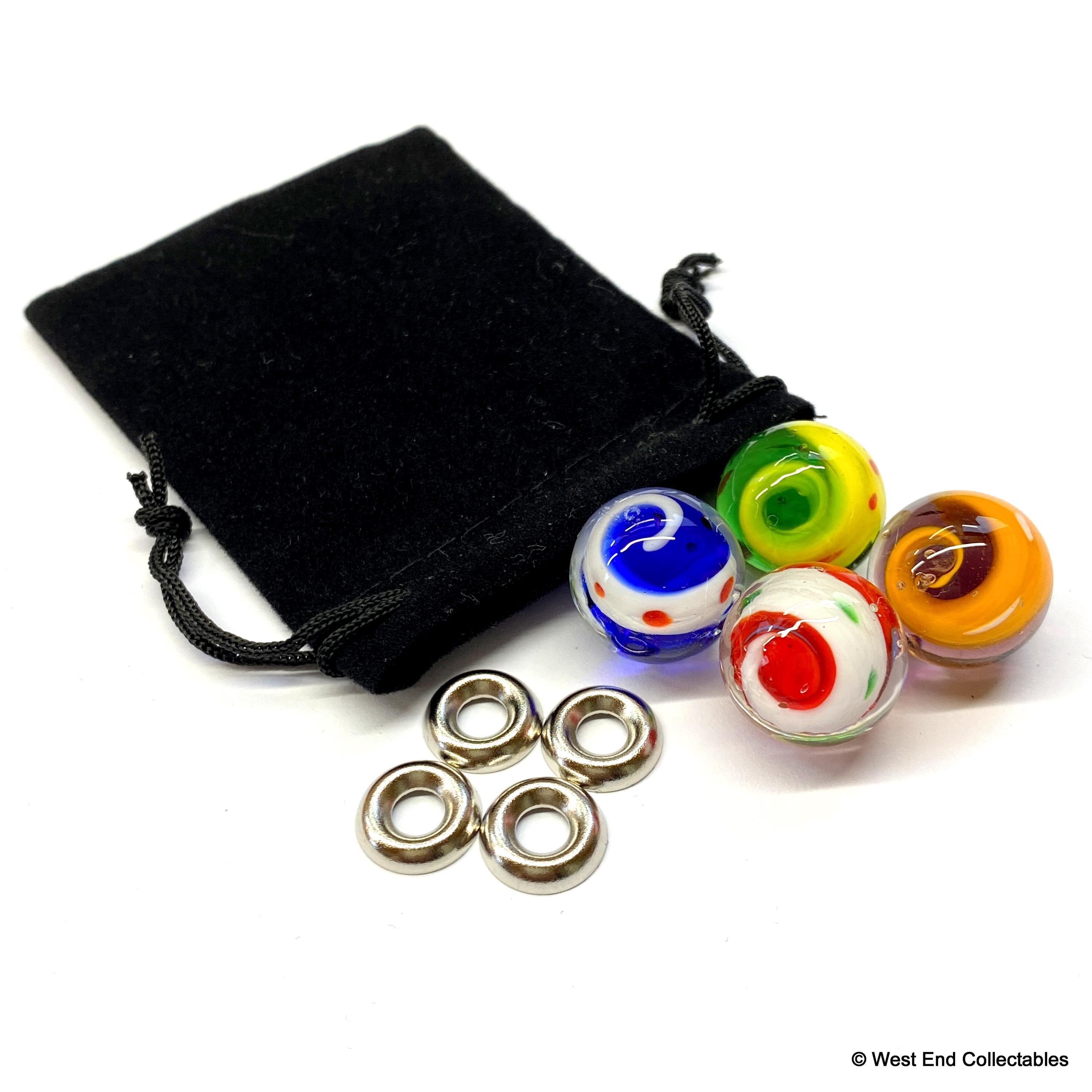 Handmade Glass Marbles 4 X 16mm Spiral Swirl Twist Toy Marble - Etsy