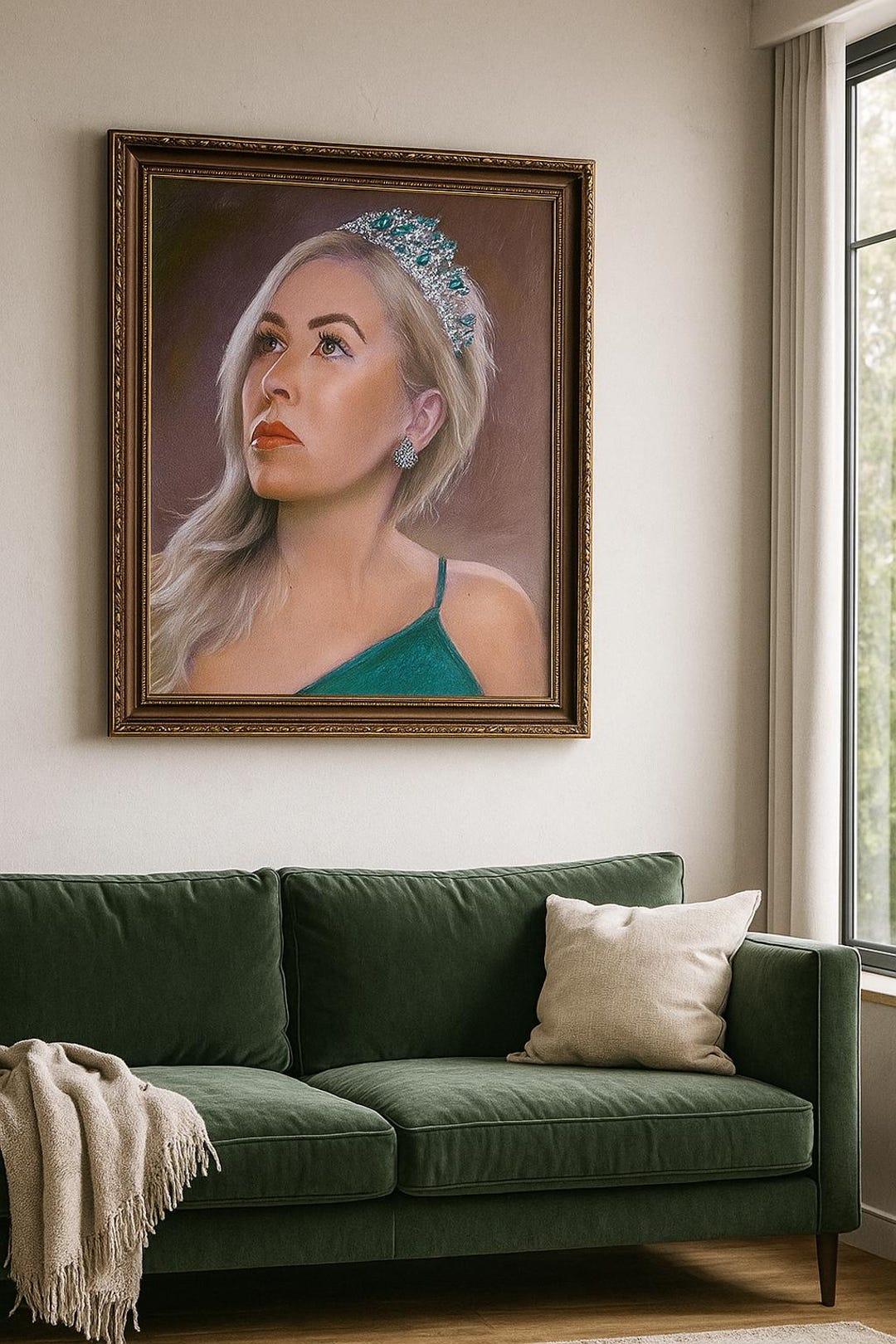 Custom Oil Painting Portrait: Hand-painted From Photo on Canvas - Etsy UK