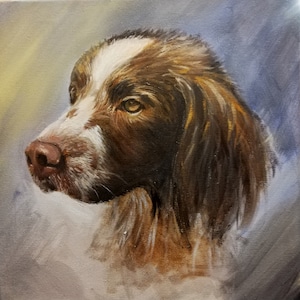 Custom Pet Portrait from Photo to Painting Pet Memorial Custom Dog Portrait Original Art Commission portrait Custom oil painting from photo,